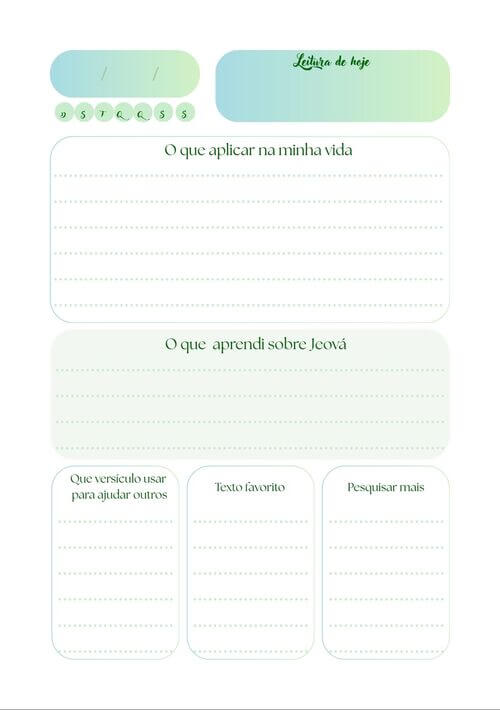 Caderno de Leitura da Bíblia - Imagem 3